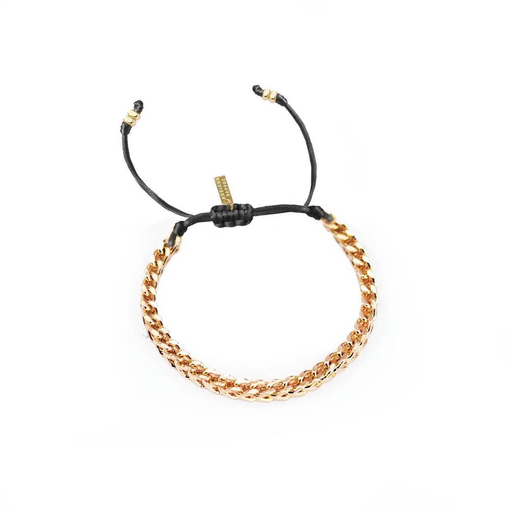 NEW ADRIANA PAPPAS women's zoe bracelet on colored cord in black